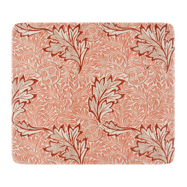 Apple Pattern (von William Morris) Schneidebrett (Vorderseite)