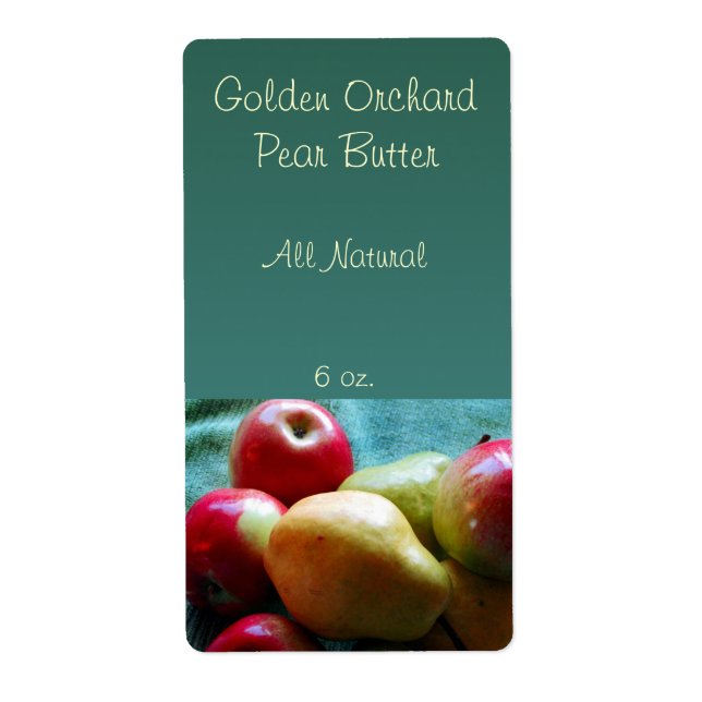 Apple Pear Delight Canning Étiquettes (Devant)