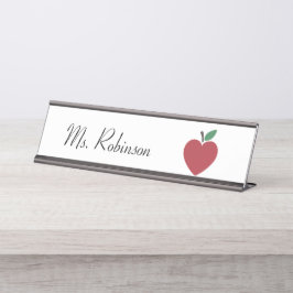 Apple Personalisiert Teacher Schreibtischnamensplakette
