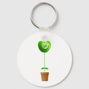 Apple-Pflanze Schlüsselanhänger