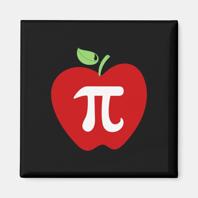 Apple Pi Apple Pie Food Lover Math Lehrer Student Magnet (Vorne)