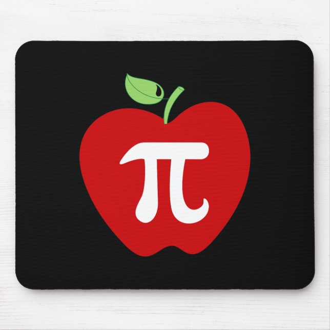 Apple Pi Apple Pie Food Lover Math Lehrer Student Mousepad (Vorne)
