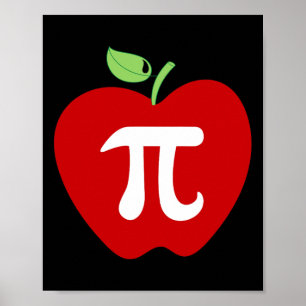 Apple Pi Apple Pie Food Lover Math Lehrer Student Poster