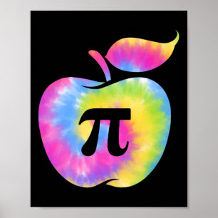 Apple Pi Day Funny 3,14 Pi Tag Mathematiklehrer Pi Poster