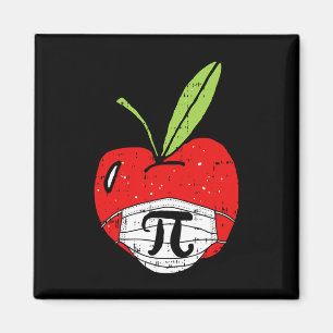 Apple Pi-day Niedliche Gesichtsmaske Lehrer Studen Magnet