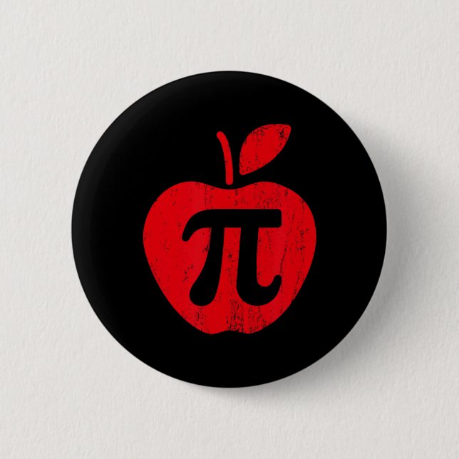 Apple Pi Day Shirt1 Button (Vorderseite)