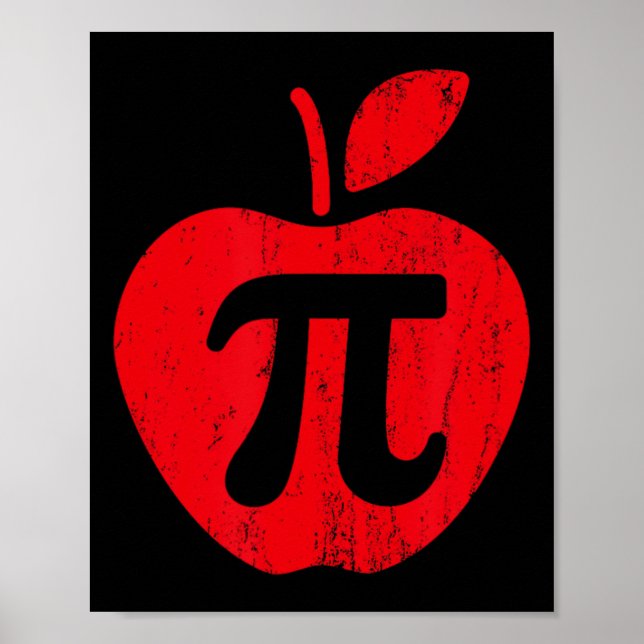 Apple Pi Day Shirt1 Poster (Vorne)