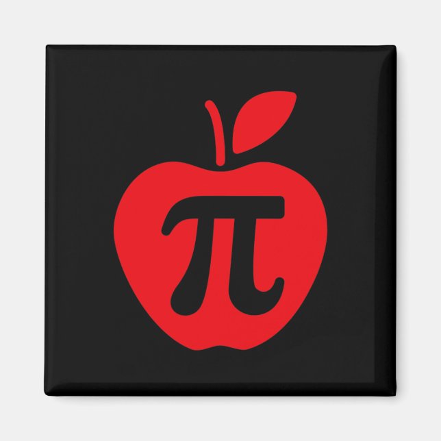 Apple Pi Day Shirt Magnet (Vorne)