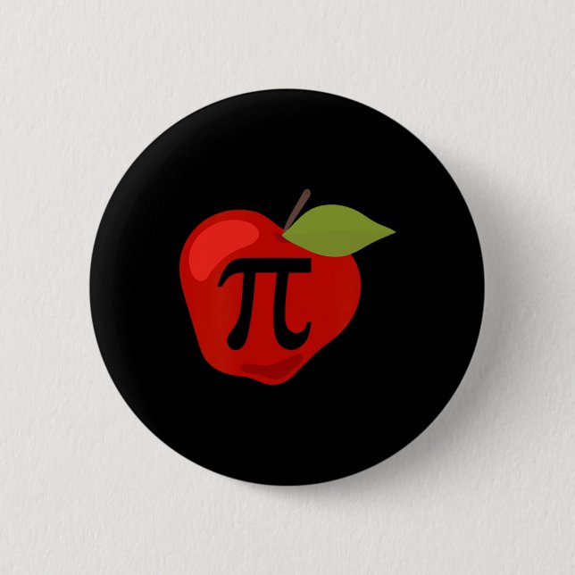Apple Pi Funny Mathematiker Erntedank Pie Day G Button (Vorderseite)