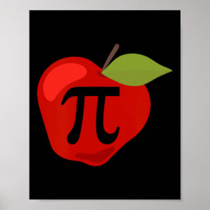 Apple Pi Funny Mathematiker Erntedank Pie Day G Poster