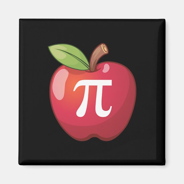 Apple Pi - Math Lovers' Mathematiklehrer Pi Day Magnet (Vorne)
