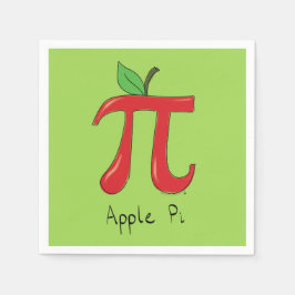 Apple Pi Niedlich Mathe Pi Day Party Napkins Serviette