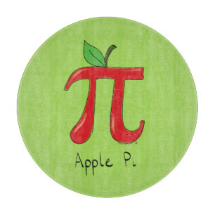 Apple Pi Niedlich Mathe Pi Day Pie Cutting Board Schneidebrett