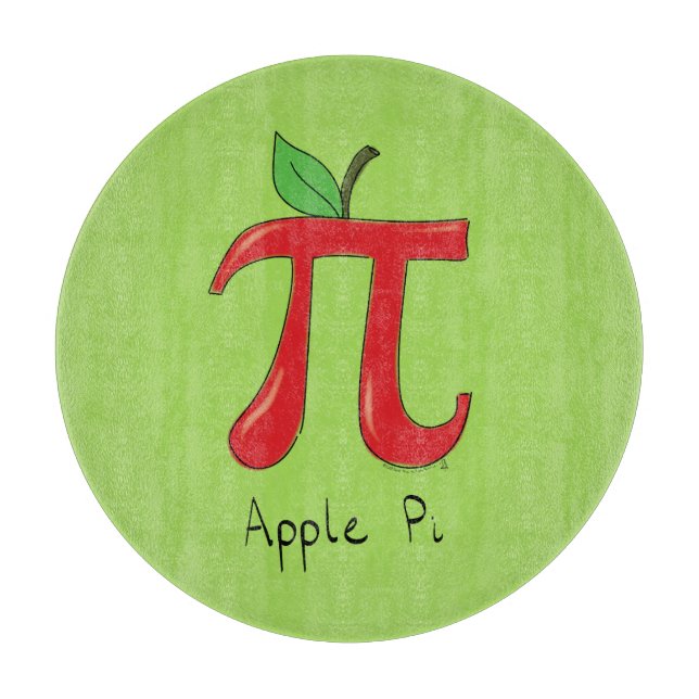 Apple Pi Niedlich Mathe Pi Day Pie Cutting Board Schneidebrett (Vorderseite)