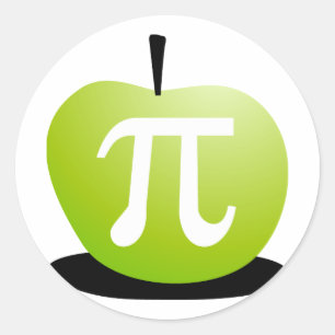 Apple Pi Runder Aufkleber