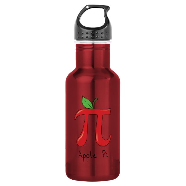 Apple Pi Symbol Math Lehrer Edelstahlflasche (Vorderseite)