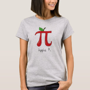 Apple Pi Symbol Niedlich Mathematiklehrer T-Shirt