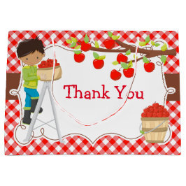 Apple picking African American Birthday Party Große Geschenktüte