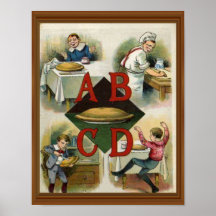 Apple Pie Alphabet 19. Jahrhundert Illustration Ar