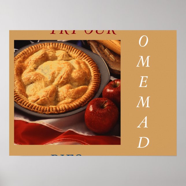 APPLE PIE ART POSTER MENÜ (Vorne)
