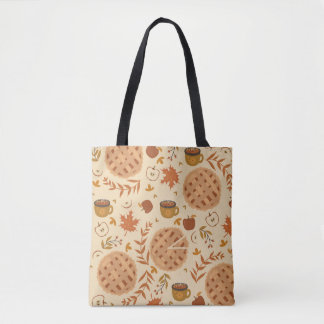 Apple Pie Herbst: Vintage Grafik Tasche