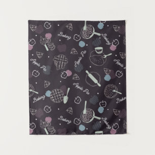 Apple Pie Lover Muster Wandteppich