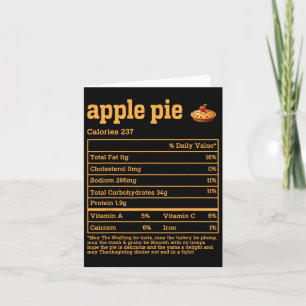 Apple Pie Nutrition Fakten Erntedank Food Men Wo Karte