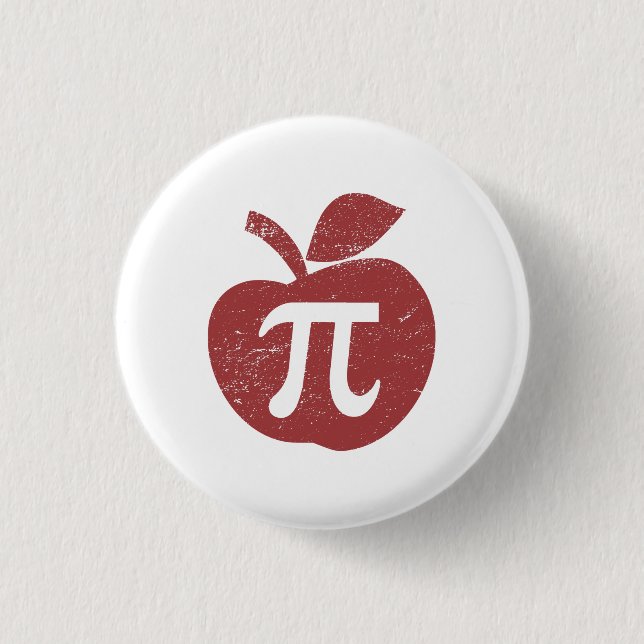 Apple Pie Pi Day Button (Vorderseite)