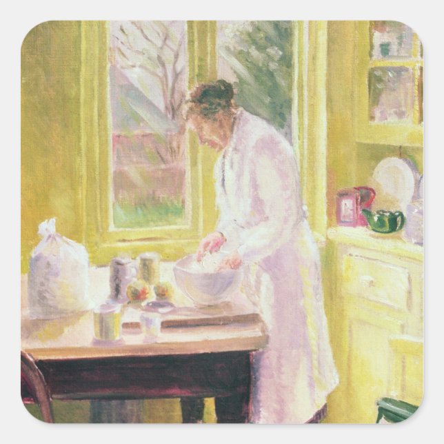 Apple Pie Quadratischer Aufkleber (Vorderseite)