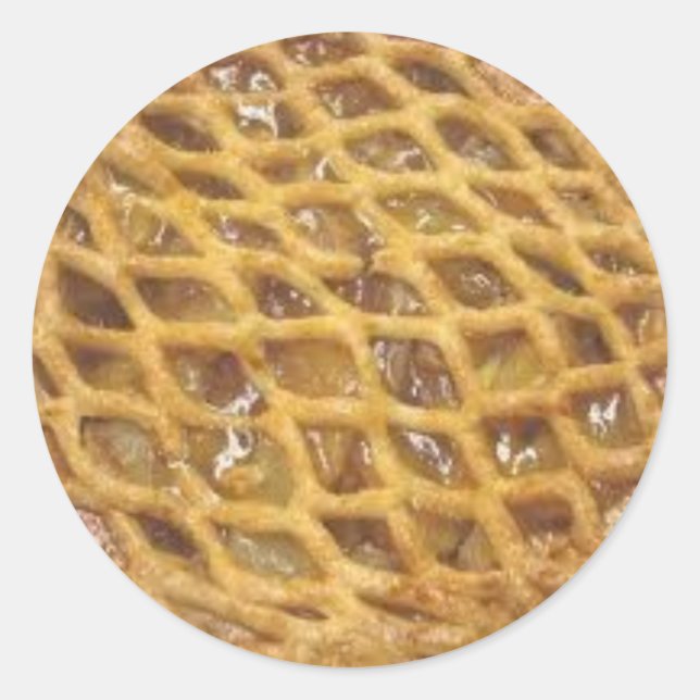 Apple Pie Runder Aufkleber (Vorderseite)