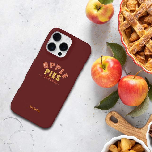 Apple Pies Vibes Personalize Name Phone Case iPhone 16 Pro Max Hülle (Von Creator hochgeladen)