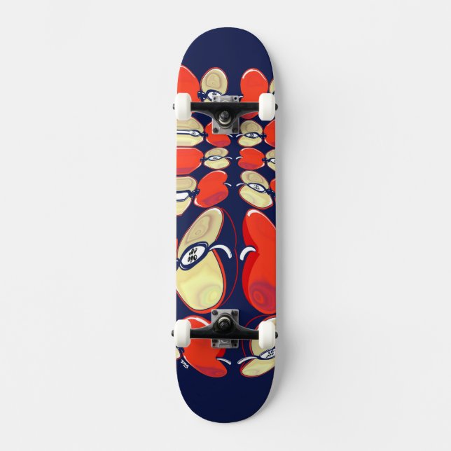 Apple Pop Skateboard Deck (Vorderseite)
