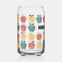 Apple pour enseignant Nom personnalisé Apple Motif