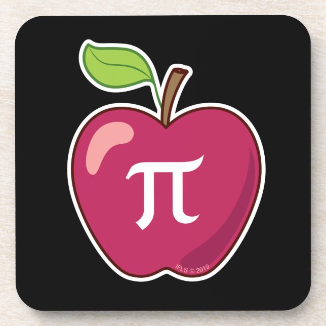 Apple-PU Getränkeuntersetzer (Vorderseite)