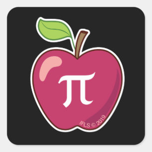 Apple-PU Quadratischer Aufkleber