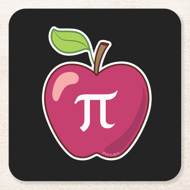 Apple-PU Rechteckiger Pappuntersetzer (Vorderseite)