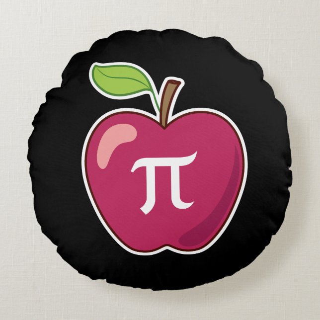 Apple-PU Rundes Kissen (Vorderseite)