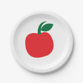 Apple Red Apple Fruit Party Pappteller