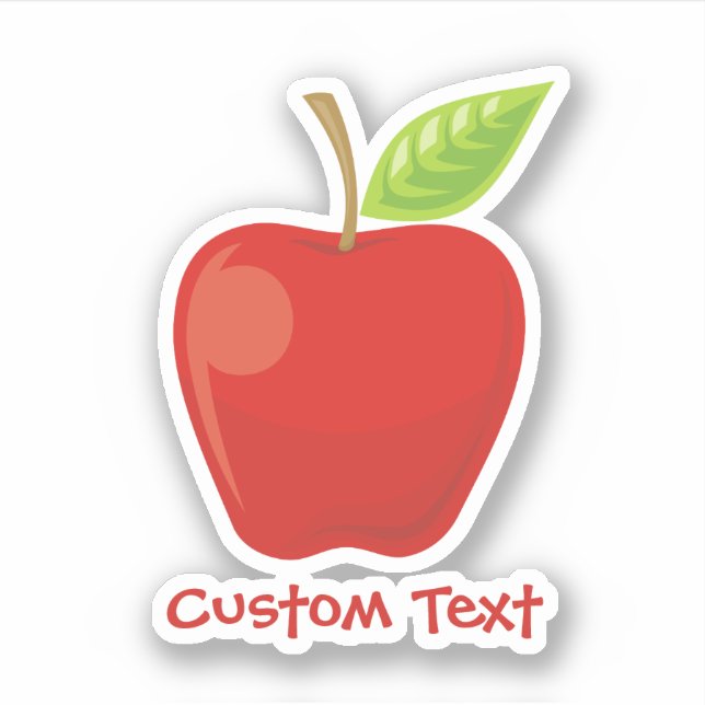 Apple Red Aufkleber (Vorderseite)