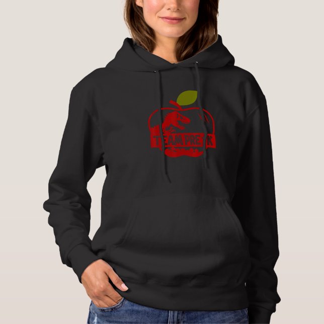 Apple Rex Dinosaur Back To School Team Pre K Hoodie (Vorderseite)
