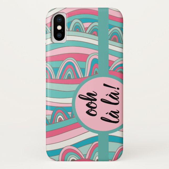 Apple/ Samsung Ooh la la! Monogramm Bold Case-Mate iPhone Hülle (Rückseite)