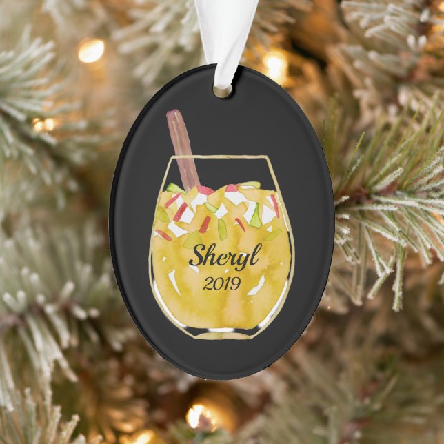 Apple Sangria Personalisiert Ornament (Baum)