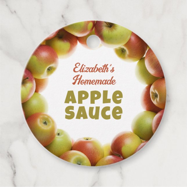 Apple Sauce Geschenkanhänger (Vorderseite)