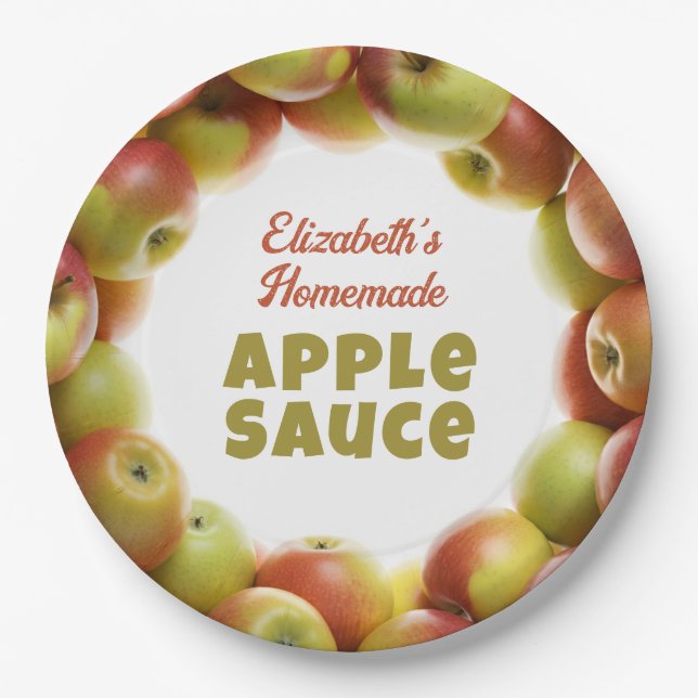 Apple Sauce Pappteller (Vorderseite)