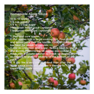 Apple Sauce Rezept Poster