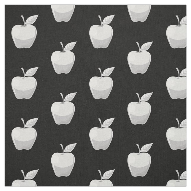 Apple Silver Muster Stoff (Muster)
