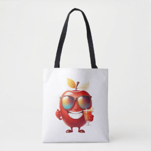 Apple Spaß fröhliche Urlaub Tropischen Drink Party Tasche