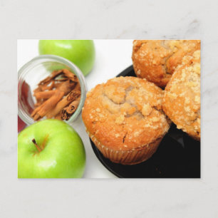 Apple Spice Muffins Postkarte