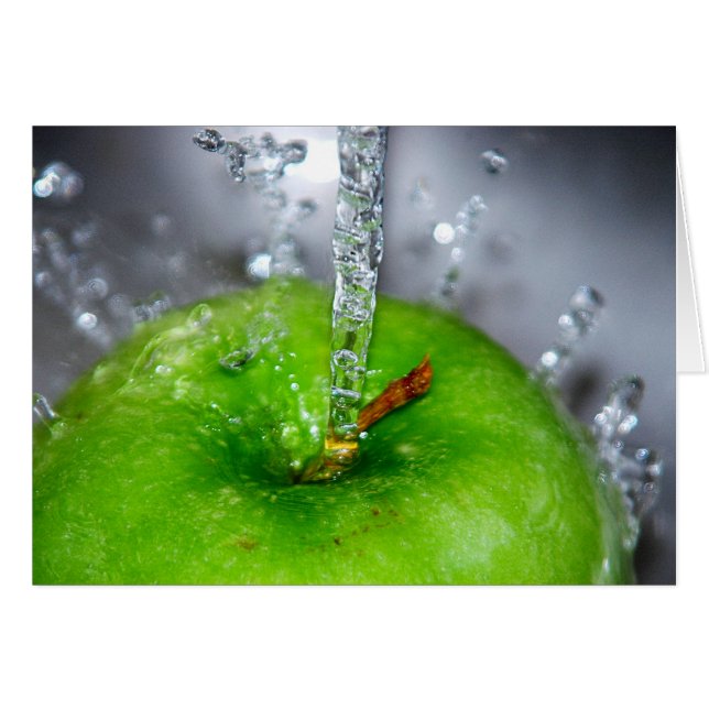 Apple Splash Card (Vorderseite (Horizontal))