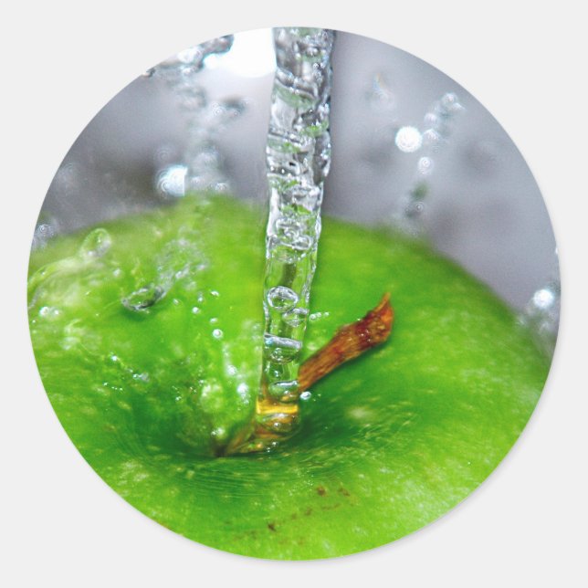 Apple Splash Sticker (Vorderseite)